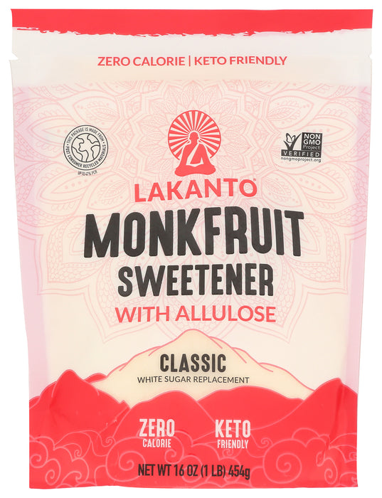 Monkfruit Sweetener with Allulose, Classic, 16 oz