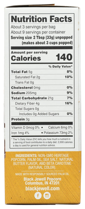 Gourmet Popcorn, Touch of Butter, 3 bag / 10.5 oz