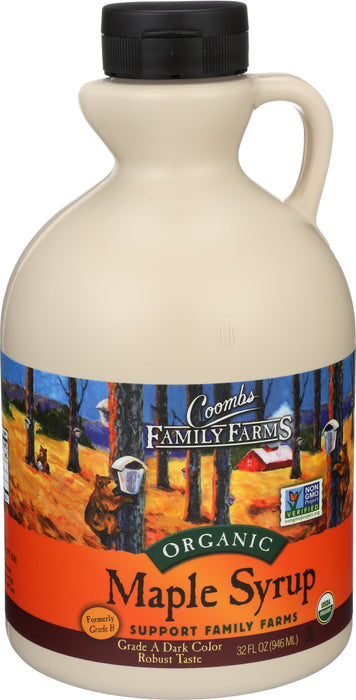 Maple Syrup Grade A Dark, Org, 32 floz