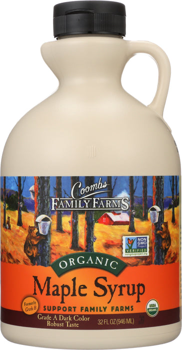 Maple Syrup Grade A Dark, Org, 32 floz