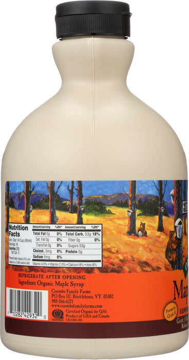 Maple Syrup Grade A Dark, Org, 32 floz