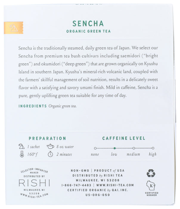 Sencha Green Tea, Org, 15 tbag