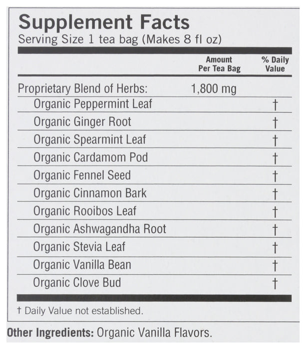 Vanilla Peppermint Tea, 16 tbag