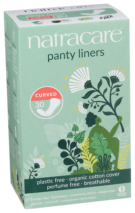 Panty Liners, Curved, 30 ct