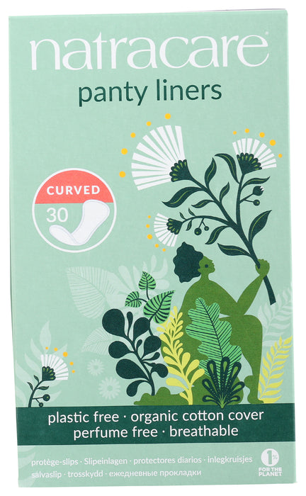 Panty Liners, Curved, 30 ct