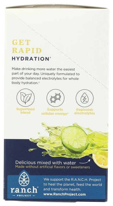 Rapid Hydration Powder, Lemon Lime, 3.2 oz/15 stick