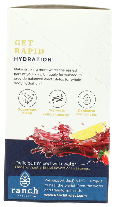 Rapid Hydration Powder, Strawberry Lemonade, 3.2 oz/15 stick