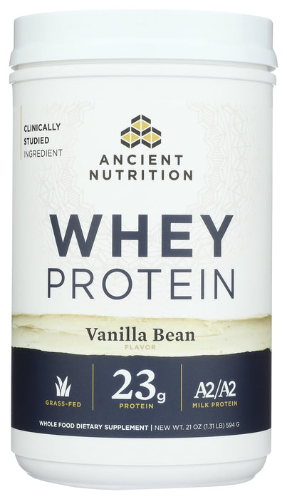 Whey Protein Powder A2/A2, Vanilla Bean, 21 oz/20 serv