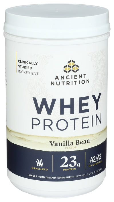 Whey Protein Powder A2/A2, Vanilla Bean, 21 oz/20 serv