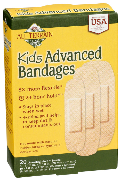 Kids Advanced Bandages, Assorted Sizes, 20 ct