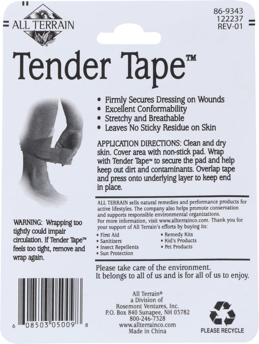 Tender Tape, Latex Free, 2 in x 5 yd