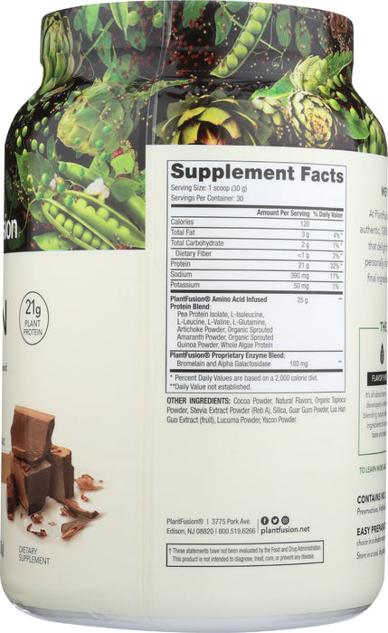 Complete Chocolate Protein, Plant Based, 30 serv/31.75 oz