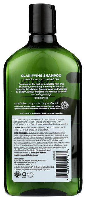 Clarifying Shampoo, Lemon, 11 floz