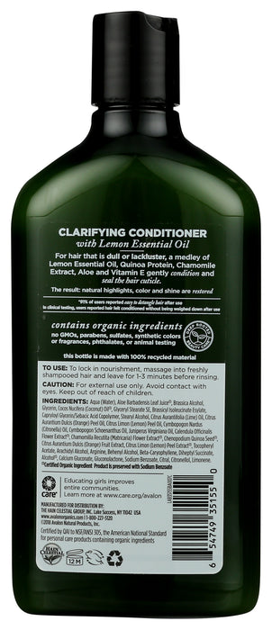 Clarifyng Conditioner, Lemon, 11 floz