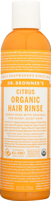 Hair Conditioning Rinse, Citrus, 8 floz