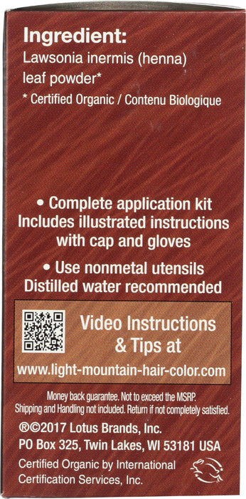 Henna Hair Color, Red, 4 oz