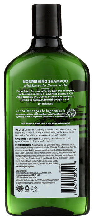 Nourishing Shampoo, Lavender, 11 floz