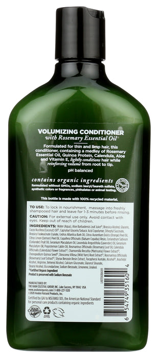 Volumizing Conditioner, Rosemary, 11 floz