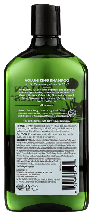 Volumizing Shampoo, Resemary, 11 floz