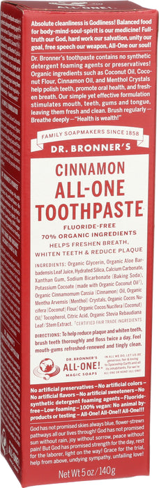 All-One Toothpaste, Cinnamon, 5 oz