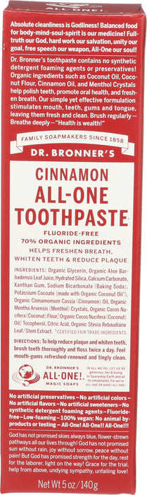 All-One Toothpaste, Cinnamon, 5 oz