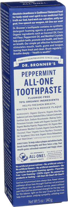 All-One Toothpaste, Peppermint, 5 oz