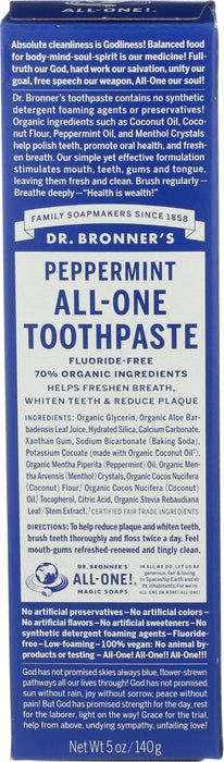 All-One Toothpaste, Peppermint, 5 oz
