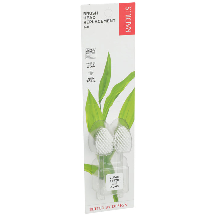 Replacement Toothbrush Head, Soft, 2 ct