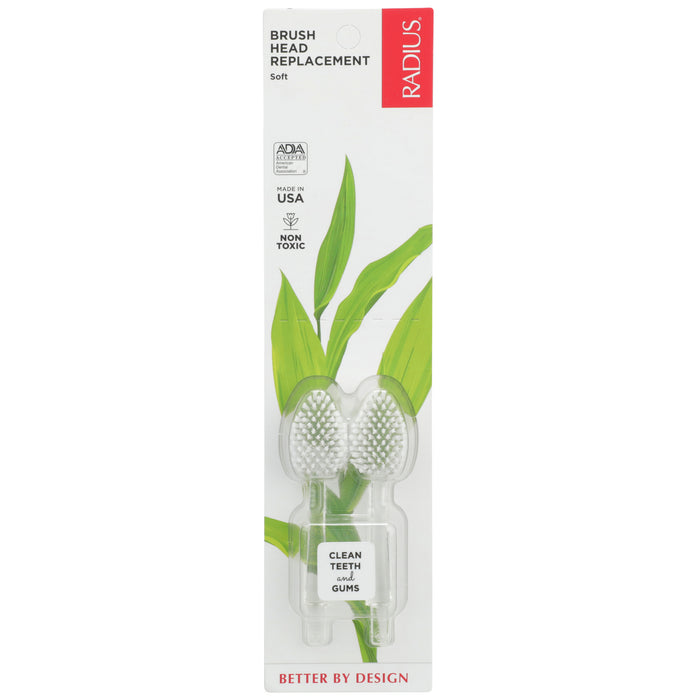 Replacement Toothbrush Head, Soft, 2 ct