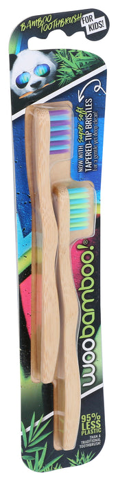 Bamboo Toothbrush, Kids, 2 pk
