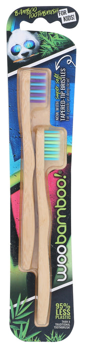 Bamboo Toothbrush, Kids, 2 pk