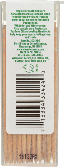Toothpick, Tea Tree Oil Megamint, 55 ct