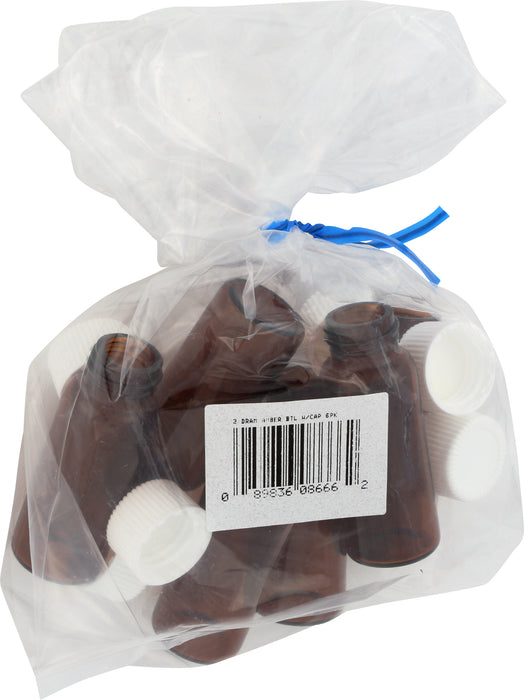 2 dram Amber Oil Btl, w cap, ea