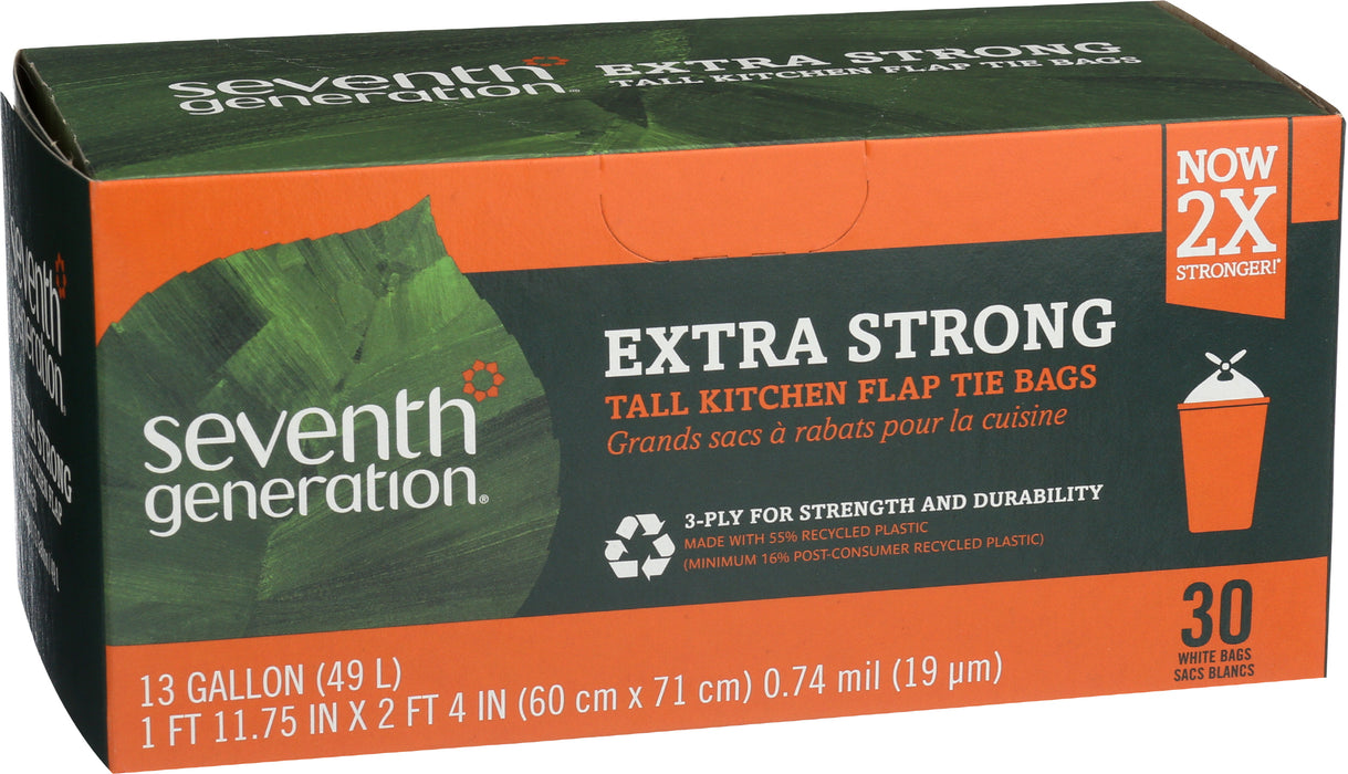 Tall Kitchen Bag 13 gal, Ext Strong, 30 pc