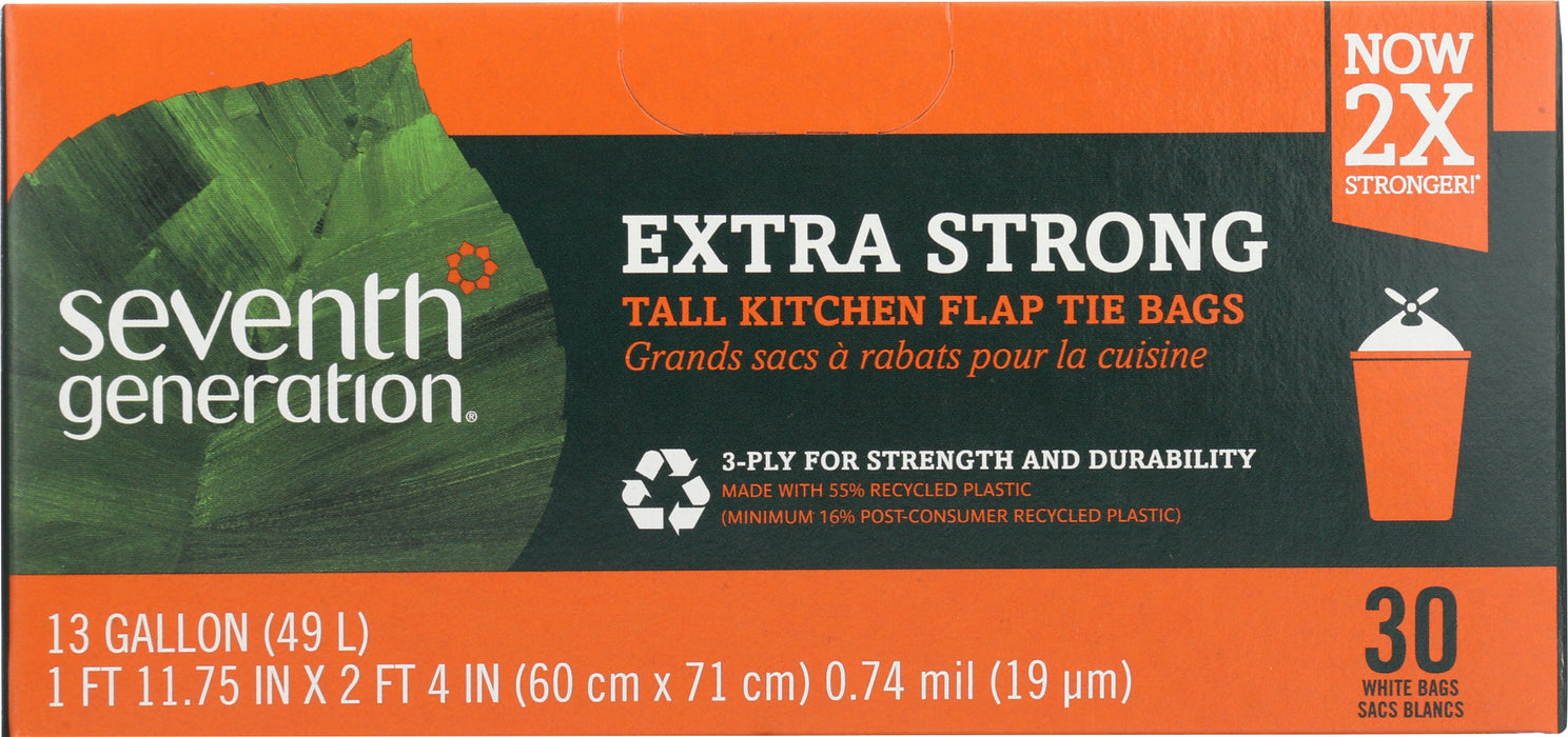 Tall Kitchen Bag 13 gal, Ext Strong, 30 pc