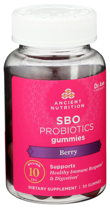 SBO Probiotics Gummies 10B, Berry, 30 gummy