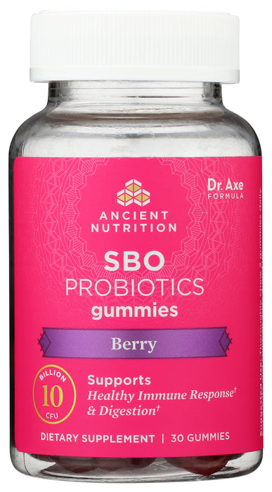 SBO Probiotics Gummies 10B, Berry, 30 gummy