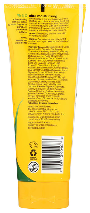 After Sun Lotion, 85% Aloe, 8oz