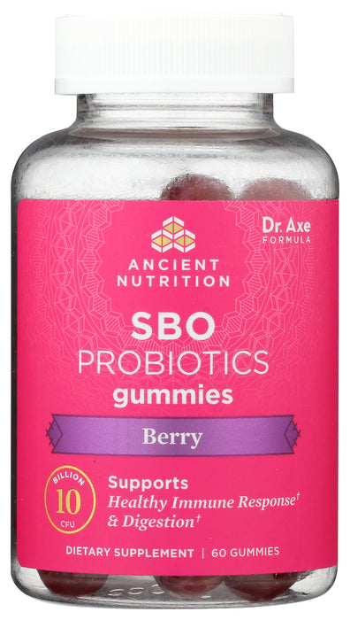 SBO Probiotics Gummies 10B, Berry, 60 gummy