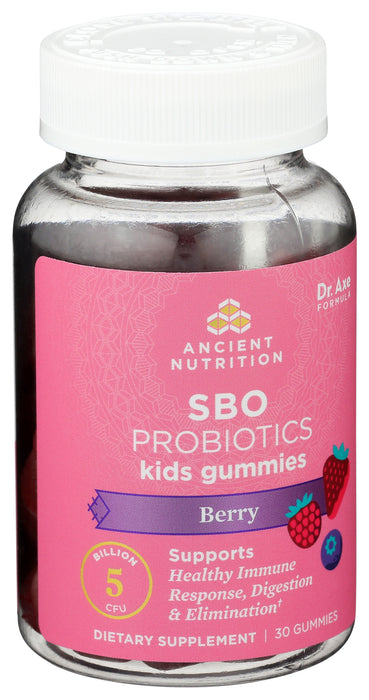 SBO Probiotics Kids Gummies 5B, Berry, 30 gummy