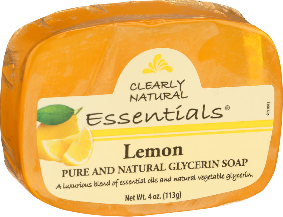 Bar Soap, Glycerine, Lemon, 4oz