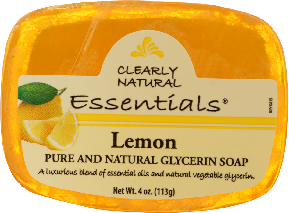 Bar Soap, Glycerine, Lemon, 4oz