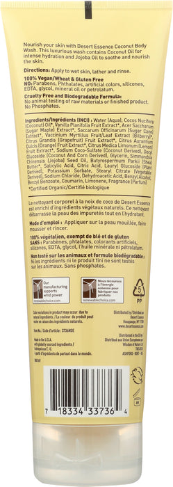 Body Wash, Coconut, 8oz