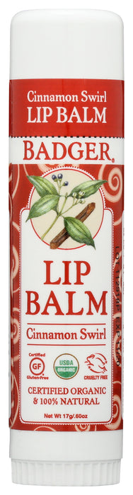 Cinnamon Swirl Jumbo Lip Balm Stick, Org, 0.6 oz