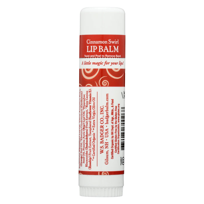 Cinnamon Swirl Jumbo Lip Balm Stick, Org, 0.6 oz