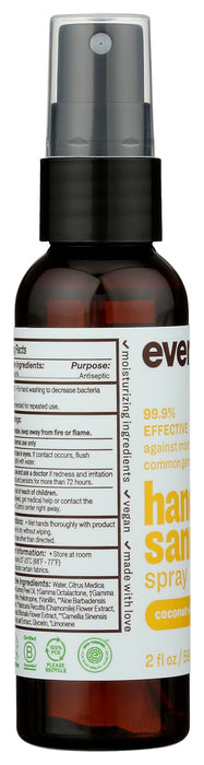 Hand Sanitizer Spray, Coconut Lemon, 2 floz