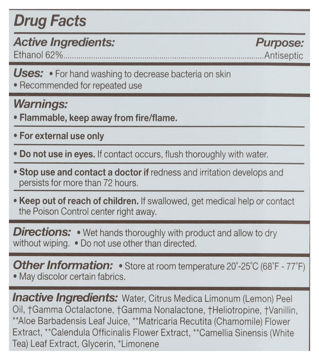 Hand Sanitizer Spray, Coconut Lemon, 2 floz