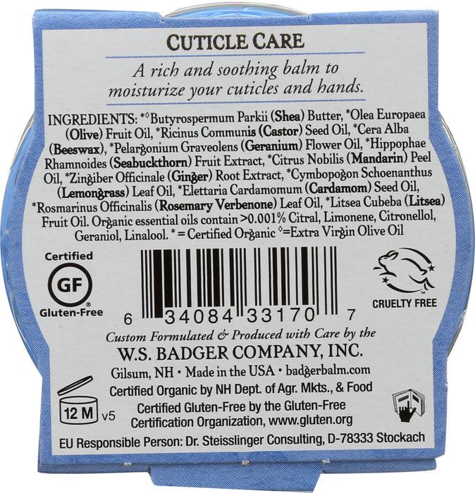 Cuticle Care Tin, Org, 0.75 oz