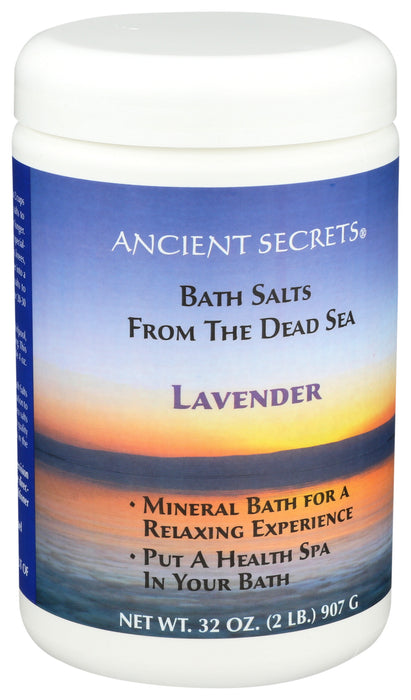 Dead Sea Bath Salts, Lavender, 2 lb