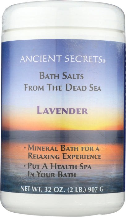 Dead Sea Bath Salts, Lavender, 2 lb